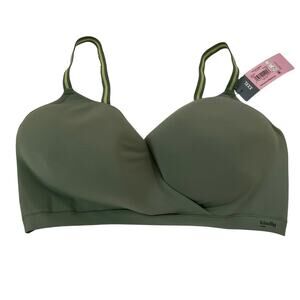 Kindly Yours Crossover Hybrid Wireless Bra in‎ Green - Size 3X - NEW
